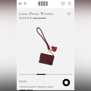 HOBO Lasso Mulberry Glaze Phone Wristlet